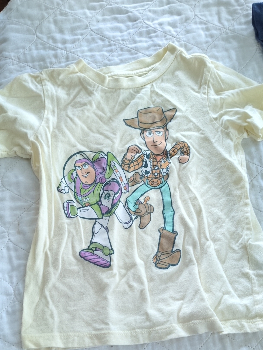 Toy Story Buzz & Woody Cream Kids Graphic Tee